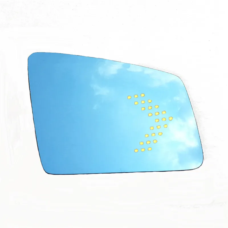Di vetro blu ampio angolo di visione riscaldata led indicatori di direzione arrow vista laterale Posteriore dello specchio per mercedes benz W245 CLASSE B b250 B180 specchio