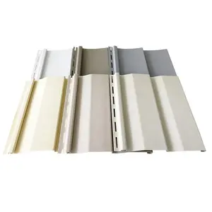 Fabricant de panneaux de revêtement en PVC ignifugé de style hollandais de 10 ''à texture en bois bon marché pour murs extérieurs - Product Image 1