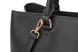 Clásico negro <span class=keywords><strong>simple</strong></span> de gran capacidad bolso de 2019 de moda de las mujeres de <span class=keywords><strong>la</strong></span> moda de <span class=keywords><strong>la</strong></span> pu bolso - Product Image 5