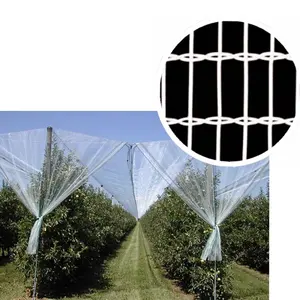 (Factory) Transparent leno knitted Apple Tree Protection Mesh Anti Hail Net for Orchards