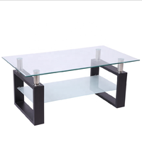 Table basse en verre, design moderne, prix du plateau en verre, vente chaude 2026