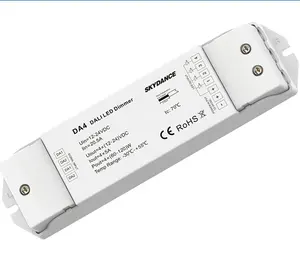 Skydance-regulador DT6 DA4 de 4 canales, controlador Dali PMW de voltaje constante, atenuador LED DALI de 4 direcciones 12-24VDC 5A/CH