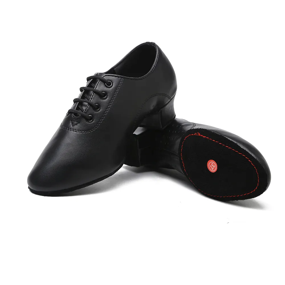 Мужские туфли для латиноамериканских танцев, черные туфли из мягкой кожи, национальный стандарт, оптовая продажа, 2019