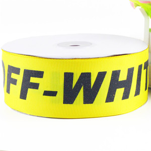 grosgrain Por el rollo de logotipo 50mm 2 pulgadas tejer grogrén (ligamento tafetán cinta impresa cinta - Product Image 1