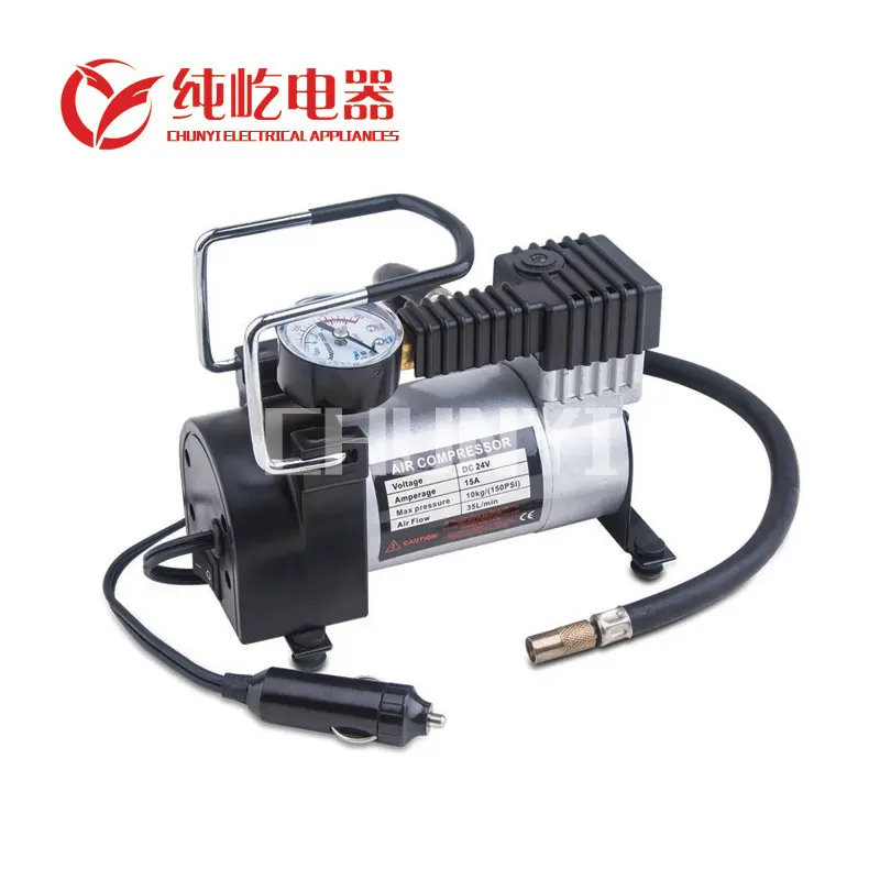 Hot koop promional 101-150PSI MAX druk 12 voltage Drinkbaar Auto luchtcompressor autoband inflator metalen zware compressor