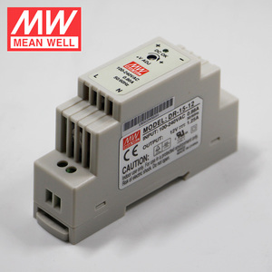 El <span class=keywords><strong>DR</strong></span>.-15-12 15 W 12 V 1.25A Meanwell de salida única Industrial para carril DIN de alimentación de 12 voltios - Product Image 1