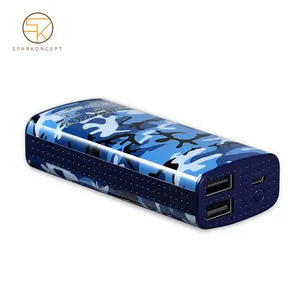 New products mobile phone battery pack 6000mAh power bank portable multiple usb port power bank