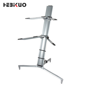 HEBIKUO Z-80 En alliage D'aluminium double Avion clavier <span class=keywords><strong>stand</strong></span> pliant électrique piano clavier <span class=keywords><strong>stand</strong></span> - Product Image 2