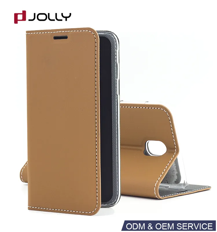 Chất lượng cao G610FS slim folio leather phone case cho Samsung Galaxy J7 Prime
