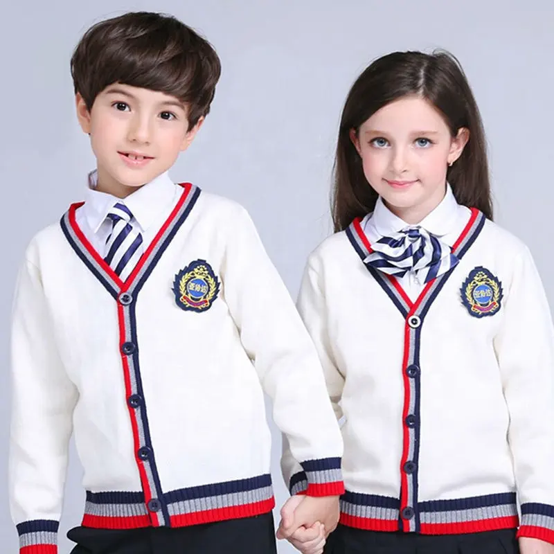 Hot Selling Oem Nieuwe Ontwerp Custom Winter Warm Jongens School Trui Voor Schooluniform