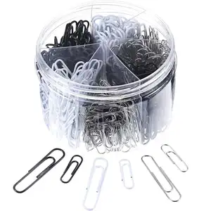 Large Paper Clips Jumbo Paper Clip Vinyl Coated Smooth Large Paper Clip Set "500 Pieces" Assorted Brights