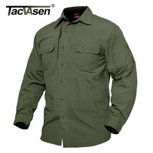 Venta al por mayor Tacvasen al aire libre de pesca de nylon tela de la camisa para hombre camisa de golf - Product Image 1