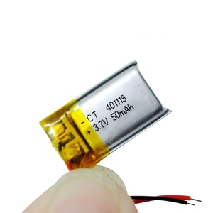 <span class=keywords><strong>Mini</strong></span> batería 3,7 V 401020 401119 401120 401215 3,7 V 50mAh batería <span class=keywords><strong>recargable</strong></span> de iones de polímero de litio lipo - Product Image 5