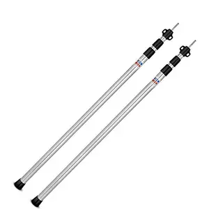 Aluminium Telescoping Camping Tarp Tent Poles With Carry Bag 2.3 M