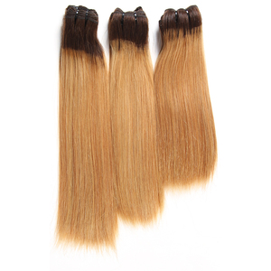 Vague droite Ombre Double Drawn Péruvienne Cheveux Pour <span class=keywords><strong>La</strong></span> Lumière Brun Cheveux - Product Image 1