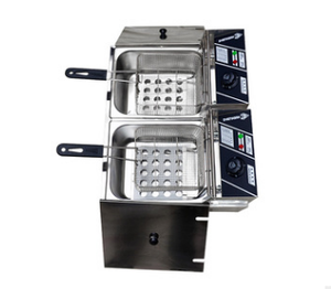 <span class=keywords><strong>Kfc</strong></span>-freidora eléctrica de patatas fritas de 6l, tanque único de gas propano, máquina para freír patatas fritas profundas, 12 litros - Product Image 4