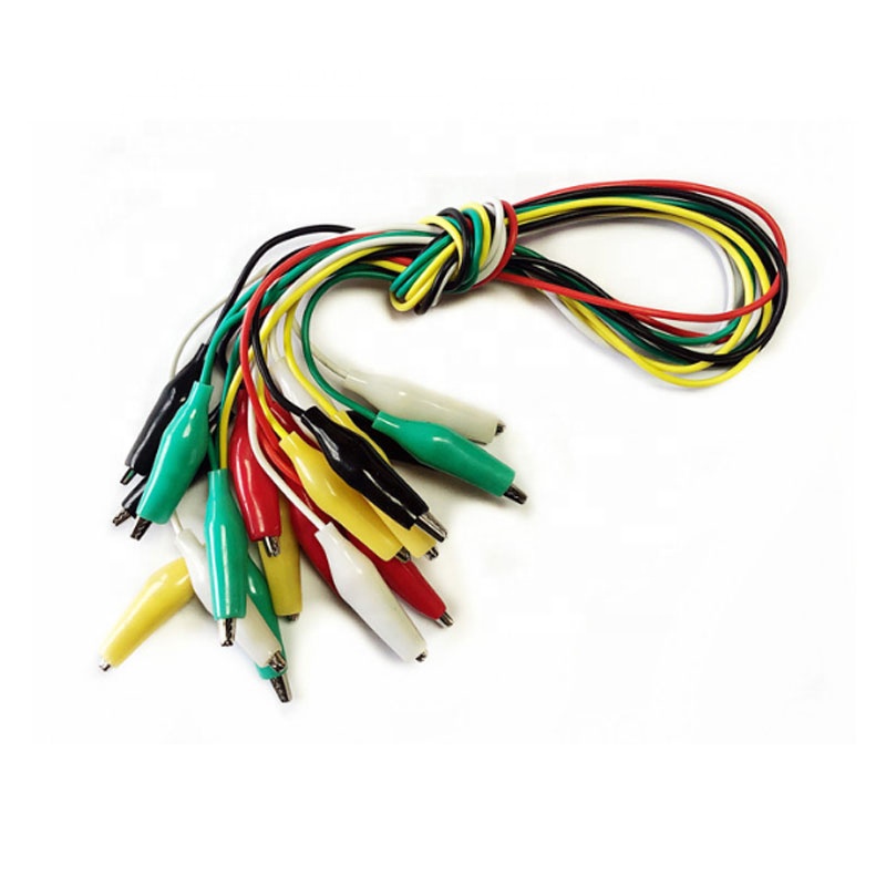 Good Quality Colorful battery cable clamps Double headed crocodile clip threads