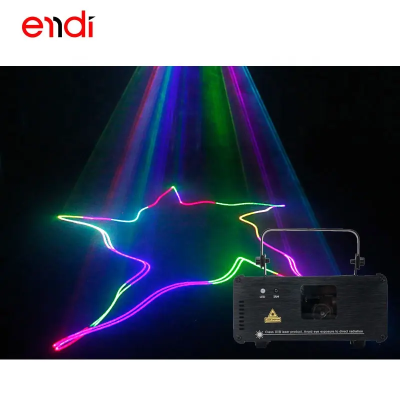 Endi tira de cor de laser do controle remoto rgb 3d, mini luz do disco para barra e luzes de palco da disco