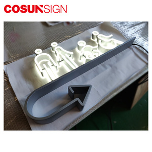 Placa con número de nombre para puerta de baño de lavado grabado con diseño de iluminación LED, señalización - Product Image 3