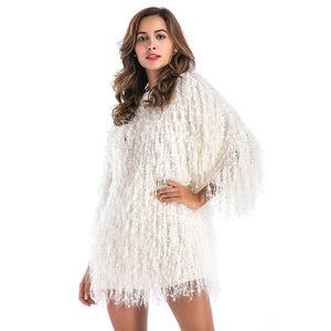 Fábrica <span class=keywords><strong>de</strong></span> último diseño Navidad Fiesta jersey <span class=keywords><strong>de</strong></span> <span class=keywords><strong>mujer</strong></span> <span class=keywords><strong>de</strong></span> manga larga <span class=keywords><strong>de</strong></span> las mujeres <span class=keywords><strong>abrigos</strong></span> <span class=keywords><strong>de</strong></span> piel sintética - Product Image 2