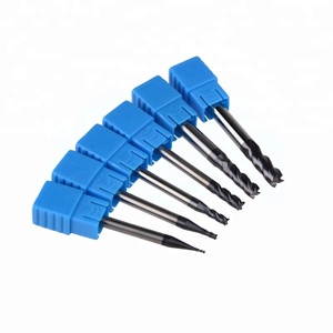 1-6mm HRC45 cuatro <span class=keywords><strong>flautas</strong></span> Micro carburo sólido cara final molino CNC fresadora cortador de Bits para fresado de acero - Product Image 1
