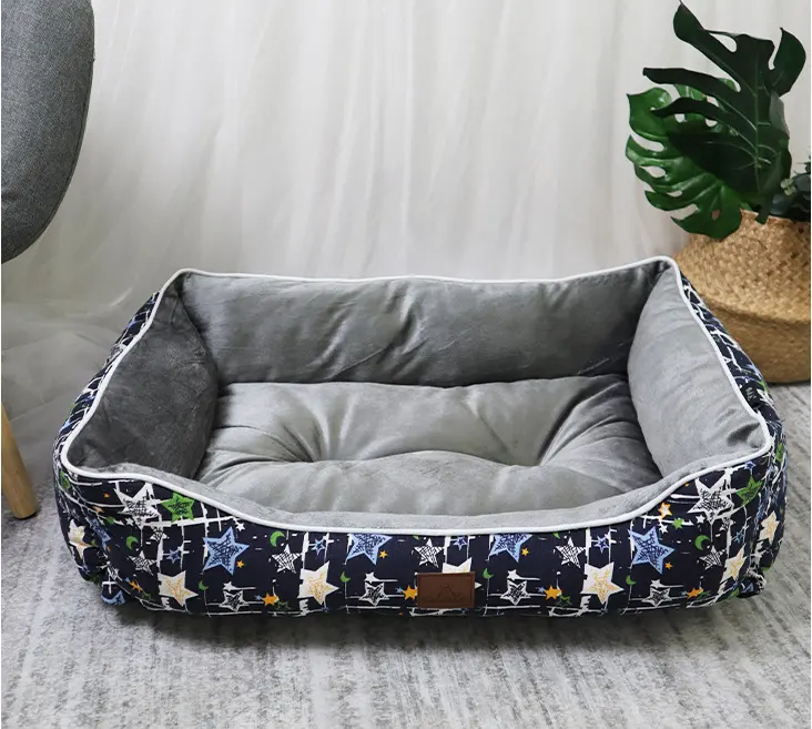 Wuxi Danyi productos para mascotas estrellas impresas lona cama para mascotas para perros y gatos para venta al por mayor
