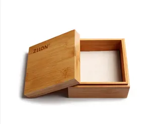Cheap Factory Wholesale Custom Made Luxury Design Square Round Wooden Bamboo Coaster Gift Box