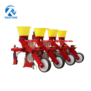 Tractor, máquina sembradora de maíz, taladro, 4 filas
