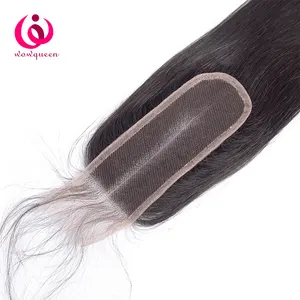 Capelli grossisti capelli umani vergini Kim K human 2x6 chiusura in pizzo per donna nera parte centrale dritta disponibile