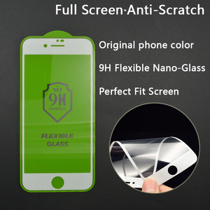 Pour iPhone <span class=keywords><strong>X</strong></span> 10 <span class=keywords><strong>4d</strong></span> anti-rayures nano flexible en verre trempé pleine couverture en soie impression protecteur d'écran - Product Image 2