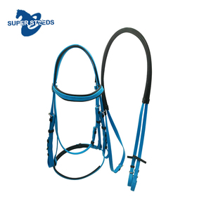 All'ingrosso equestre occidentale briglia in PVC rivestito in Nylon cavallo attrezzature con allegato naso fascia per la guida - Product Image 3
