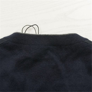 Wholesale High Quality Custom Full Sleeve <strong>v</strong> <strong>Neck</strong> Merino Wool <strong>Jumper</strong> <strong>Men</strong> Top - Product Image 3