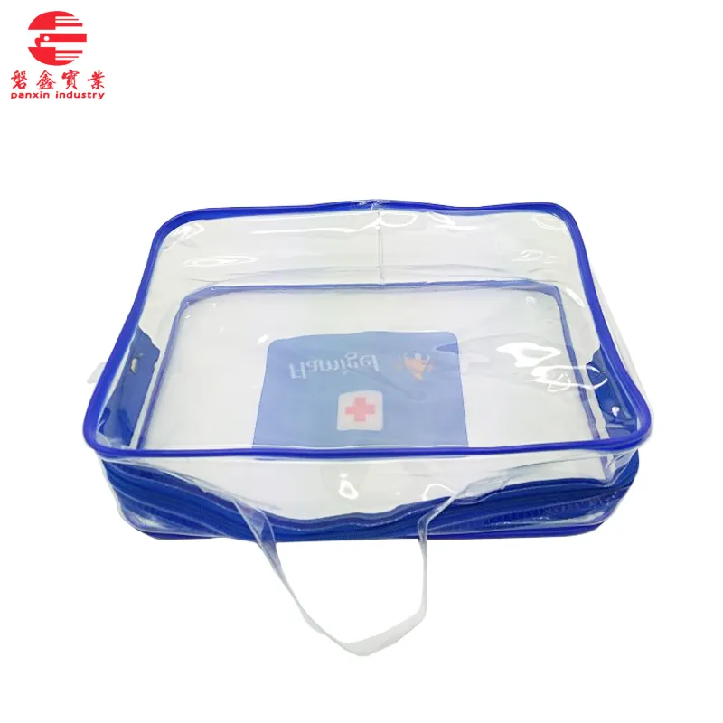 Zip Lock Bag For Medical First Aid Kit Transparent Slider Frosted Plastic Slider PVC Gravure Printing Suit Gift Promotion 1000