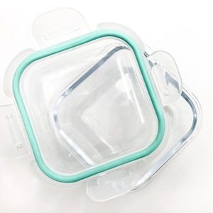 ภาชนะแก้วทนความร้อนสูงสำหรับใส่อาหารเข้าไมโครเวฟ,ภาชนะใส่อาหารทำจากแก้วทรงสี่เหลี่ยมกล่องอาหารกลางวันแก้วใส่อาหาร - Product Image 6