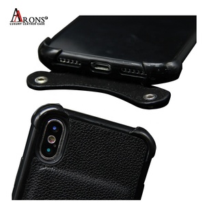 Secousse Preuve Véritable Double Fente Pour Carte PU En Cuir PC Téléphone Cas <span class=keywords><strong>Avec</strong></span> <span class=keywords><strong>Cordon</strong></span> Courroie De Cou Pour <span class=keywords><strong>iPhone</strong></span> <span class=keywords><strong>X</strong></span> cas - Product Image 5