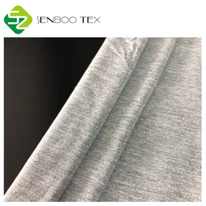 친환경 weft 니트 부드러운 스트레치 대나무 viscose 스마트 패브릭 남성 활성 근육 티