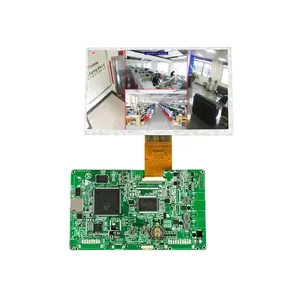 Shenzhen OEM h.264 CCTVモバイルdvr 4チャンネル7インチ液晶モニター1080 720p超ミニMotherboard