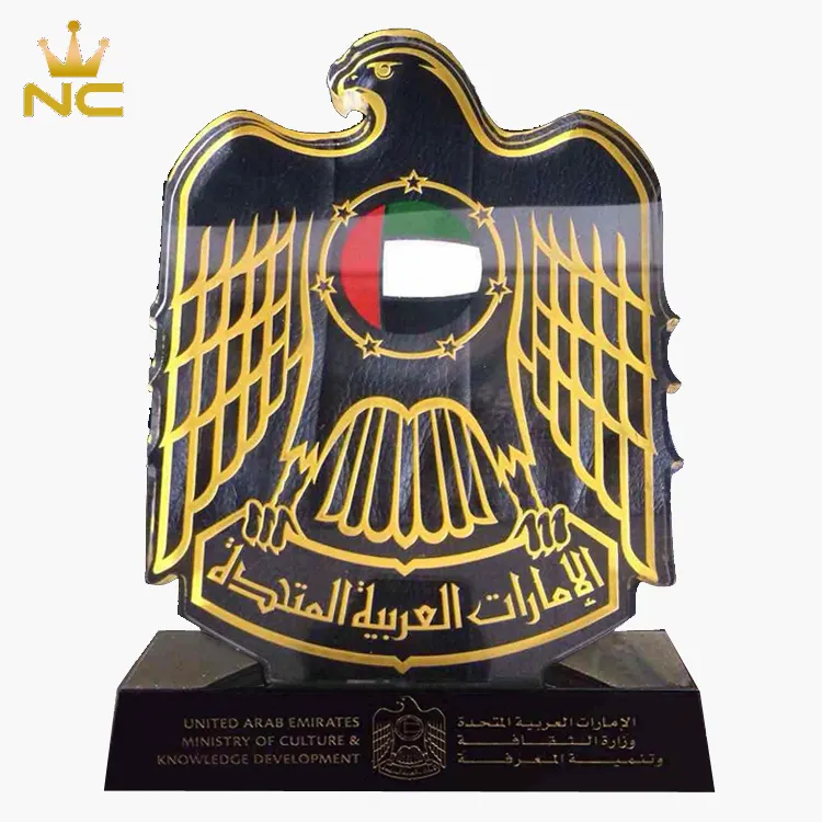 Bae kartal bayrağı plak kristal kupa ödülü İslam hükümet hediyeler