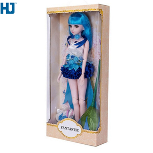 Hộp Giấy Có Thể Gập Lại Màu Hồng Cho Quà Tặng Đồ Chơi Búp Bê, Hộp Bao Bì Giấy Cứng Với Cửa Sổ - Product Image 3