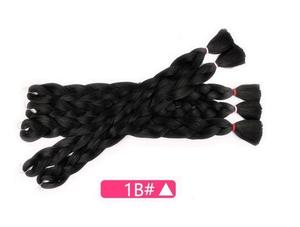Crochet trenzado Ombre 60 colores <span class=keywords><strong>Kanekalon</strong></span> 24 pulgadas extensión del <span class=keywords><strong>pelo</strong></span> trenzado trenzas de Crochet trenzas Jumbo - Product Image 6