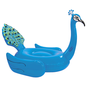 PVC de alta calidad de bebé asiento inflable jinete <span class=keywords><strong>piscina</strong></span> flotador <span class=keywords><strong>con</strong></span> pavo real de impresión - Product Image 3
