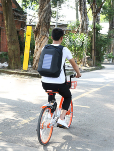 2021 all'ingrosso impermeabile caricatore USB solare batteria di sicurezza zaino da viaggio all'aperto ragazzo zaino casual - Product Image 6