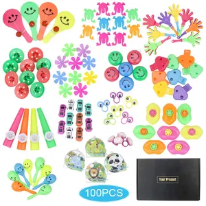 100 Pcs Novelty Mainan Anak-anak Pesta Favor Kotak Mainan Ulang Tahun Dalam Kotak Warna