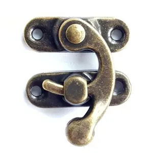 Box Furnitures Hook Shackle Lock Horns Bronze Brass Silver Hasps Antique Latch