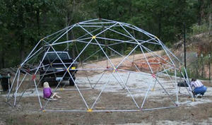 Nueva moda de cúpula geodésica prefabricadas media esfera glamping carpa de cúpula para venta - Product Image 6