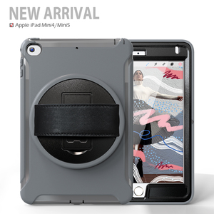 Per <span class=keywords><strong>mini</strong></span> <span class=keywords><strong>iPad</strong></span> <span class=keywords><strong>4</strong></span> e <span class=keywords><strong>iPad</strong></span> <span class=keywords><strong>mini</strong></span> 5 universale di plastica e tpu combo custodia con 360 ruota del supporto del basamento - Product Image 2