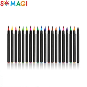 Venta caliente no tóxica seguridad Escuela de papelería lista de artículos cepillo marcador pluma precio dibujo suave para niños - Product Image 4