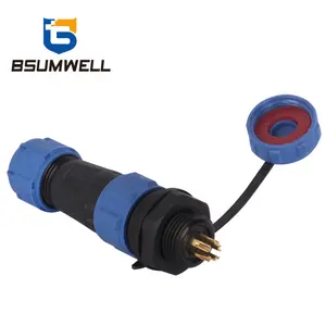 Fábrica directamente conexión rápida 3 pin conector de cable de 5pin circular macho impermeable con precio promocional