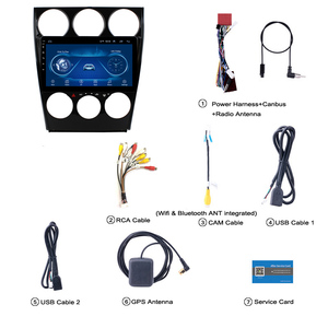 Wanqi-Reproductor multimedia para coche, radio, vídeo, audio, estéreo, sistema de navegación GPS, Android 11, 9 pulgadas, para <span class=keywords><strong>Mazda</strong></span> 6 2004-2015 - Product Image 3
