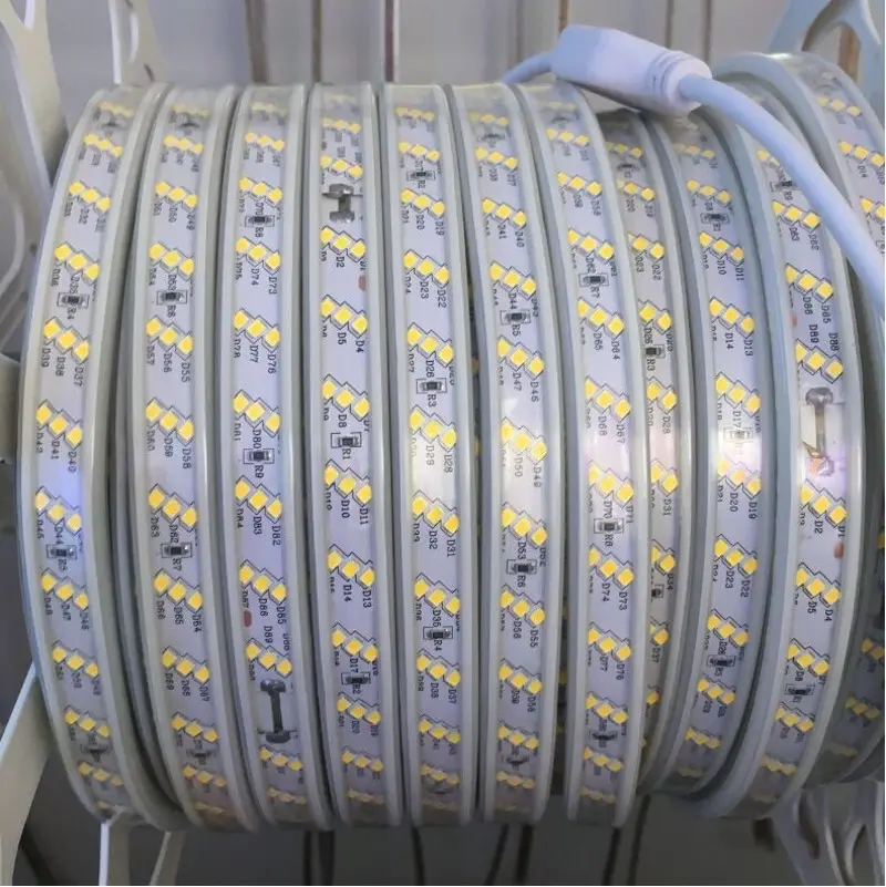 Waterproof Led streifen licht 220V 2835 SMD 120Leds/m Three Row flexible band licht